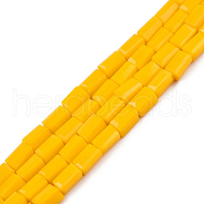 Opaque Solid Color Glass Beads Strands GLAA-N052-03-A04-1