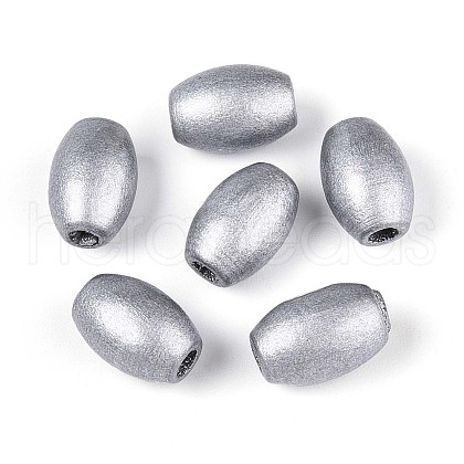 Spray Painted Schima Wood Beads WOOD-T032-30A-02-1