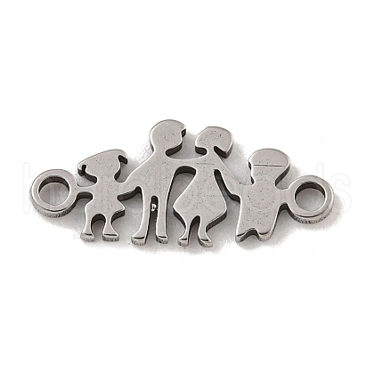 201 Stainless Steel Connector Charms STAS-S146-03P-1