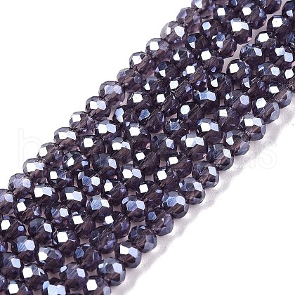Electroplate Glass Beads Strands EGLA-A044-T2mm-A15-1