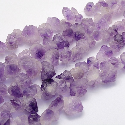 Natural Amethyst Beads Strands G-G697-D06-1