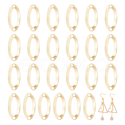 GOMAKERER 24Pcs Brass Connector Charms KK-BC0010-81-1