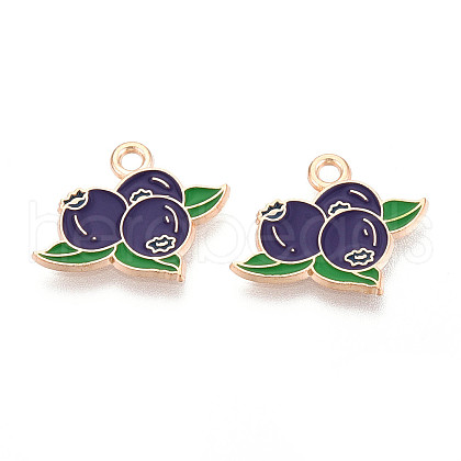 Fruit Alloy Enamel Pendants ENAM-T022-32F-1
