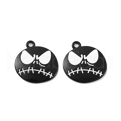 Halloween Theme Rack Plating Alloy Pendants FIND-M020-01A-EB-1