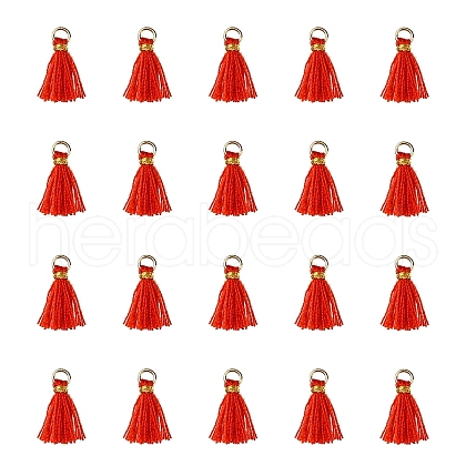 Polycotton(Polyester Cotton) Tassel Pendant Decorations FIND-YW0004-58B-1