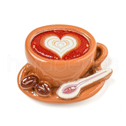 Mother's Day Coffee Theme Opaque Resin Decoden Cabochons RESI-M042-01B-1