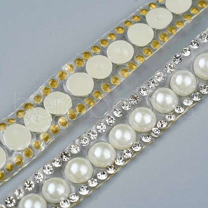 Gorgecraft Two Rows Rhinestone Cup Chain((Hot Melt Adhesive On The Back) DIY-GF0001-77-1