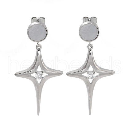 304 Stainless Steel Stud Earrings EJEW-K281-11P-1