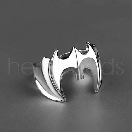 Bat Themes Alloy Adjustable Finger Rings FS-WG25ADA-05-1