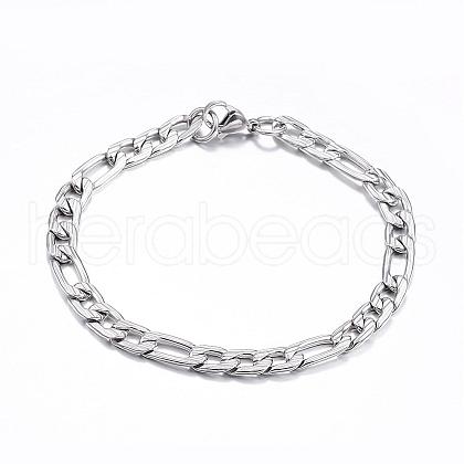 Tarnish Resistant 304 Stainless Steel Bracelets BJEW-G544-01P-1