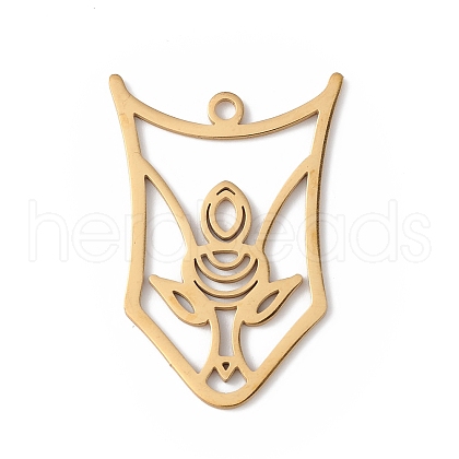 304 Stainless Steel Pendants STAS-K250-02G-1