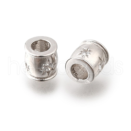925 Sterling Silver Micro Pave Clear Cubic Zirconia Beads STER-F061-04A-P-1