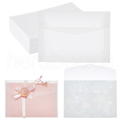 Blank Parchment Paper Envelopes AJEW-WH0038-98B-1