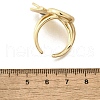 Brass Cuff Rings for Women RJEW-G347-09G-5