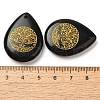 Natural Obsidian Drop Pendants G-C158-01G-3