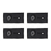 SUPERFINDINGS 4Pcs Cotton Adjustable Pants Waist Extender FIND-FH0010-14B-1
