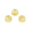Brass Hollow Beads KK-A226-07A-G-2