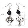 Fashion Tree of Life Earrings EJEW-JE00170-01-4