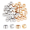 BENECREAT 40Pcs 2 Colors Brass Beads KK-BC0009-37-1