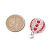 Glass Seed Beaded Hot Air Balloon Pendants PALLOY-MZ00662-04-2