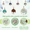 28Pcs 7 Styles Mixed Gemstone Pendants PALLOY-AB00215-4