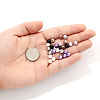 500Pcs 10 Colors Baking Painted Pearlized Glass Pearl Round Bead Strands HY-YW0001-02A-4