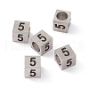 Tarnish Resistant 303 Stainless Steel European Beads STAS-G286-P05-3