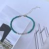 Natural Turquoise & Non-Magnetic Synthetic Hematite Beads Bracelets for Women QK0251-2-1