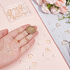Unicraftale 40Pcs 2 Colors Brass Linking Rings KK-UN0003-30-4