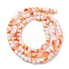 Pearlized Handmade Lampwork Beads Strands LAMP-R020-04A-2