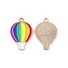 Rainbow Color Pride Alloy Enamel Pendants ENAM-K067-11-5