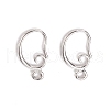 Brass Earring Hooks KK-F828-02P-1