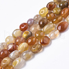 Natural Multi-Color Agate Beads Strands G-R465-44-1