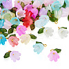 Flower Acrylic Pendants PALLOY-TAC0130-2