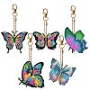 Butterfly DIY Diamond Painting Pendant Decoration Kits PW-WG10066-01-4