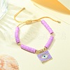 MIYUKI Glass Seed Rectangle Charm Bracelet BJEW-MZ00037-04-4
