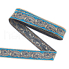 Ethnic Style Embroidery Polyester Ribbons OCOR-WH0080-21A-1