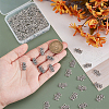   80Pcs Tibetan Style Zinc Alloy Chandelier Components Links FIND-PH0023-04AS-3