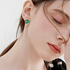 Beebeecraft 50Pcs Flat Round 304 Stainless Steel Stud Earring Settings STAS-BBC0005-84D-5