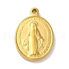 201 Stainless Steel Pendants STAS-Q015-03G-1
