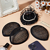 4Pcs Linen Teardrop Fascinator Hat Base for Millinery AJEW-FG0004-54B-5