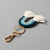 Tassel Cotton Pendant Keychain KEYC-WH0027-93A-2