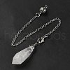 Mixed Gemstone Dowsing Pendulum Big Pendants G-H286-03P-3