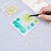 Olycraft 180 Pcs 3D Textured Brass Cabochons MRMJ-OC0001-59-5