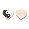 Alloy Enamel Pendants PALLOY-N160-028LG-2