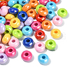 Opaque Acrylic European Beads FIND-CJC0003-66-3
