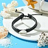 Adjustable Cowhide Leather Cord Braided Bracelets BJEW-JB04438-02-4