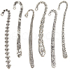 SUNNYCLUE 12Pcs 6 Styles Tibetan Style Alloy Bookmark Findings with Holes FIND-SC0008-99-1