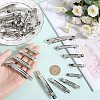 SUNNYCLUE 80Pcs 4 Styles Iron Hair Barrette Findings IFIN-SC0001-64-3