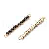 Brass Micro Pave Cubic Zirconia Links X-KK-I658-24A-2